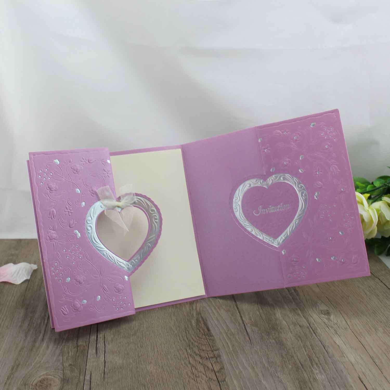 Embossing Card Cheap Wedding Invitation Wholesale Foil Printing 